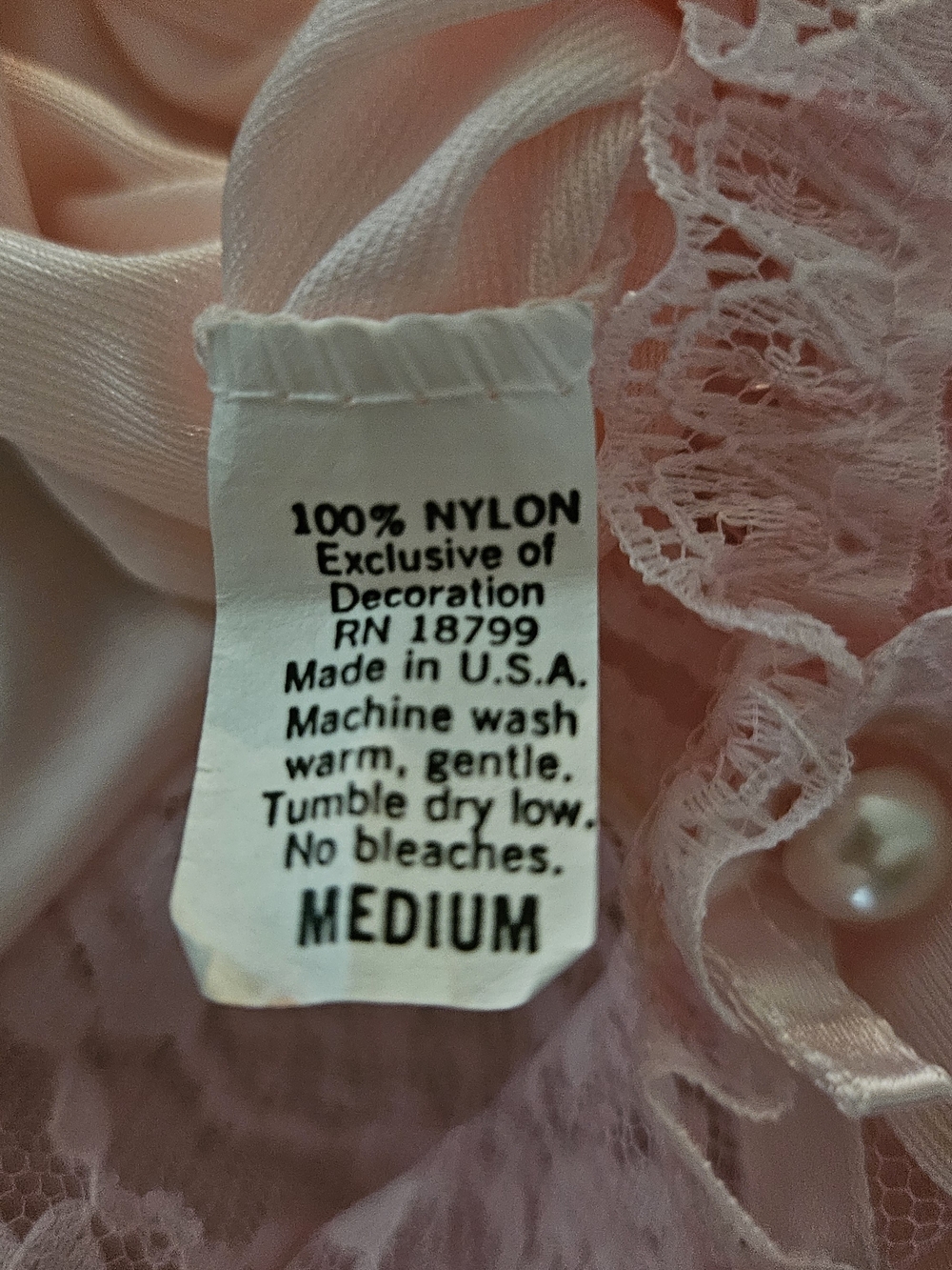 Vintage Bernette Pink Nightgown - Intimates - Picture 13 of 14